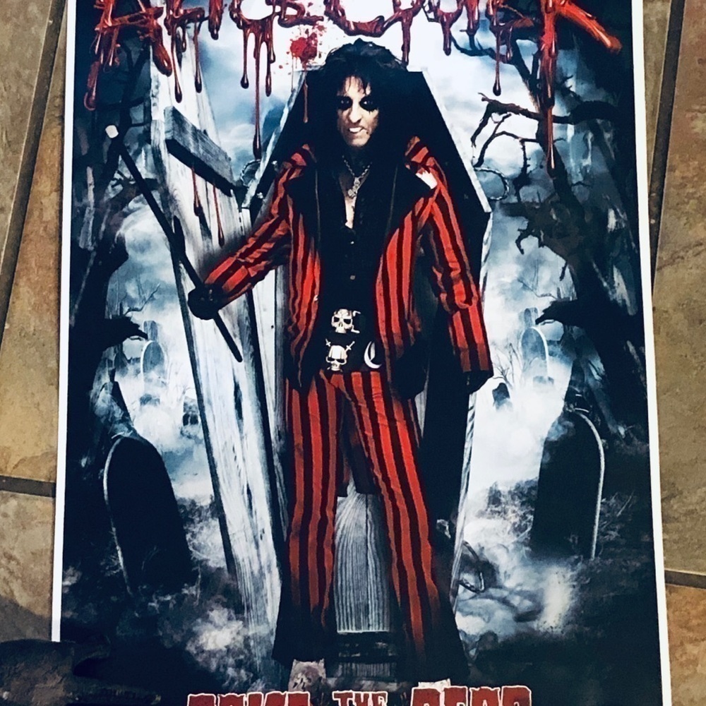Alice Cooper 2013 Tour Raise the Dead VIP Merch Poster - Picture 2 of 7